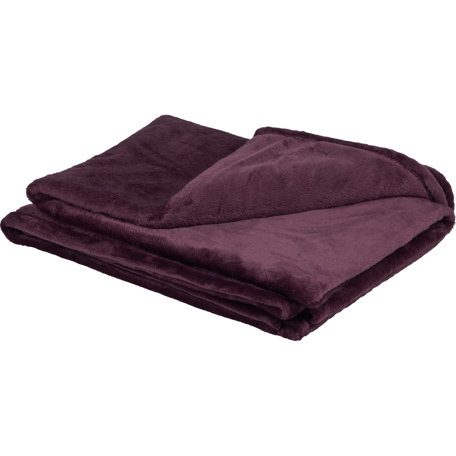 Fleece-Decke Blush Bordeaux Lila 150 cm x 200 cm günstig online kaufen