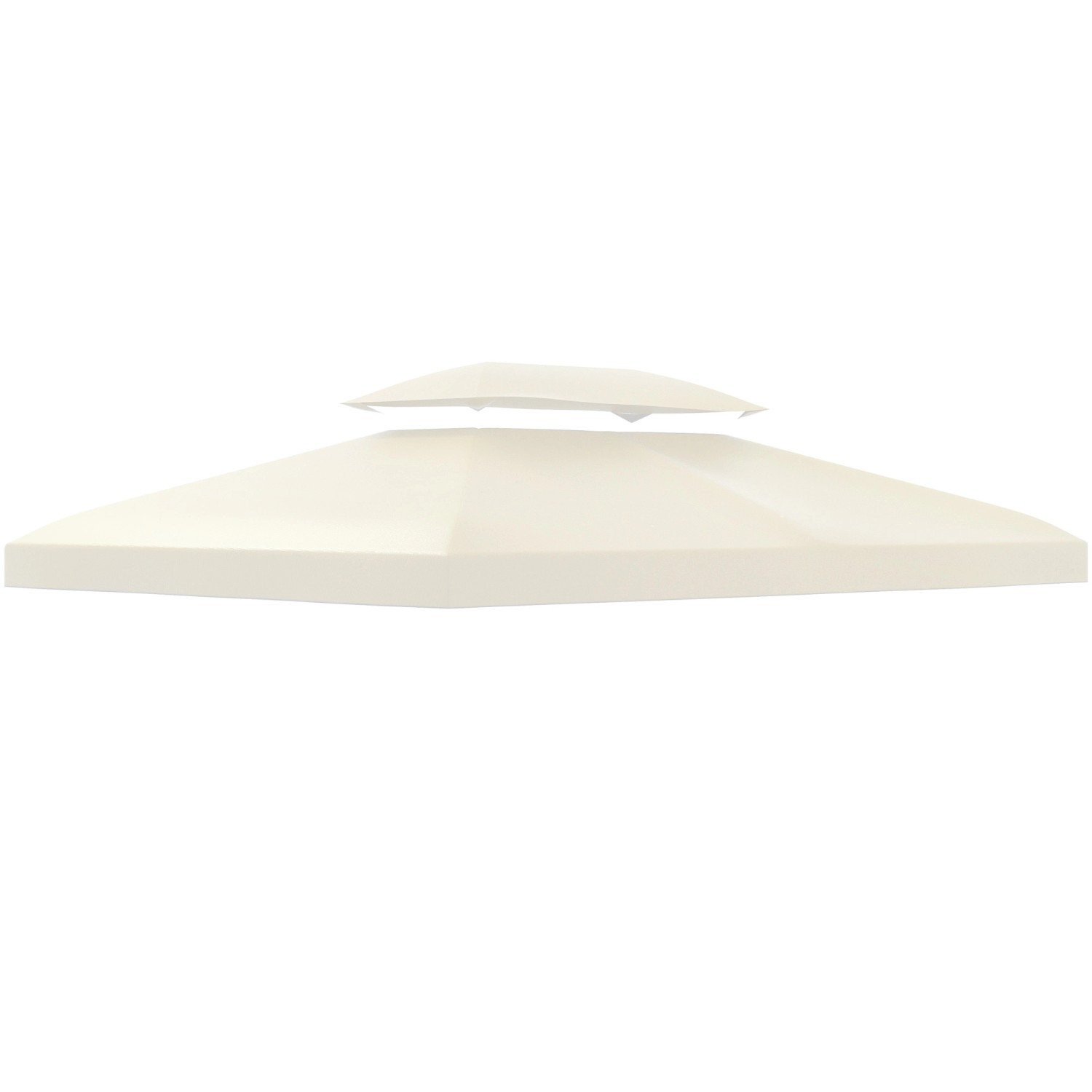 Outsunny Ersatz-Vordach 180g/m² Polyeser Cremeweiß 3 x 4 m