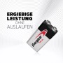 Energizer Max 9V E-Block Batterie, 2 Stück, Alkali-Batterie für Geräte des täglichen Bedarfs.