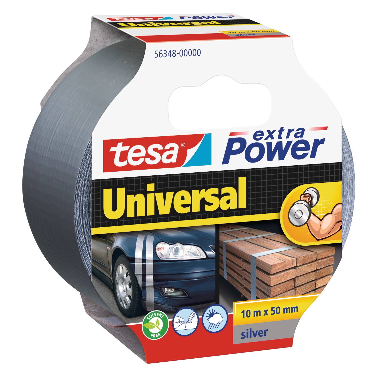 Tesa Extra Power Universal Silber 10 m x 50 mm