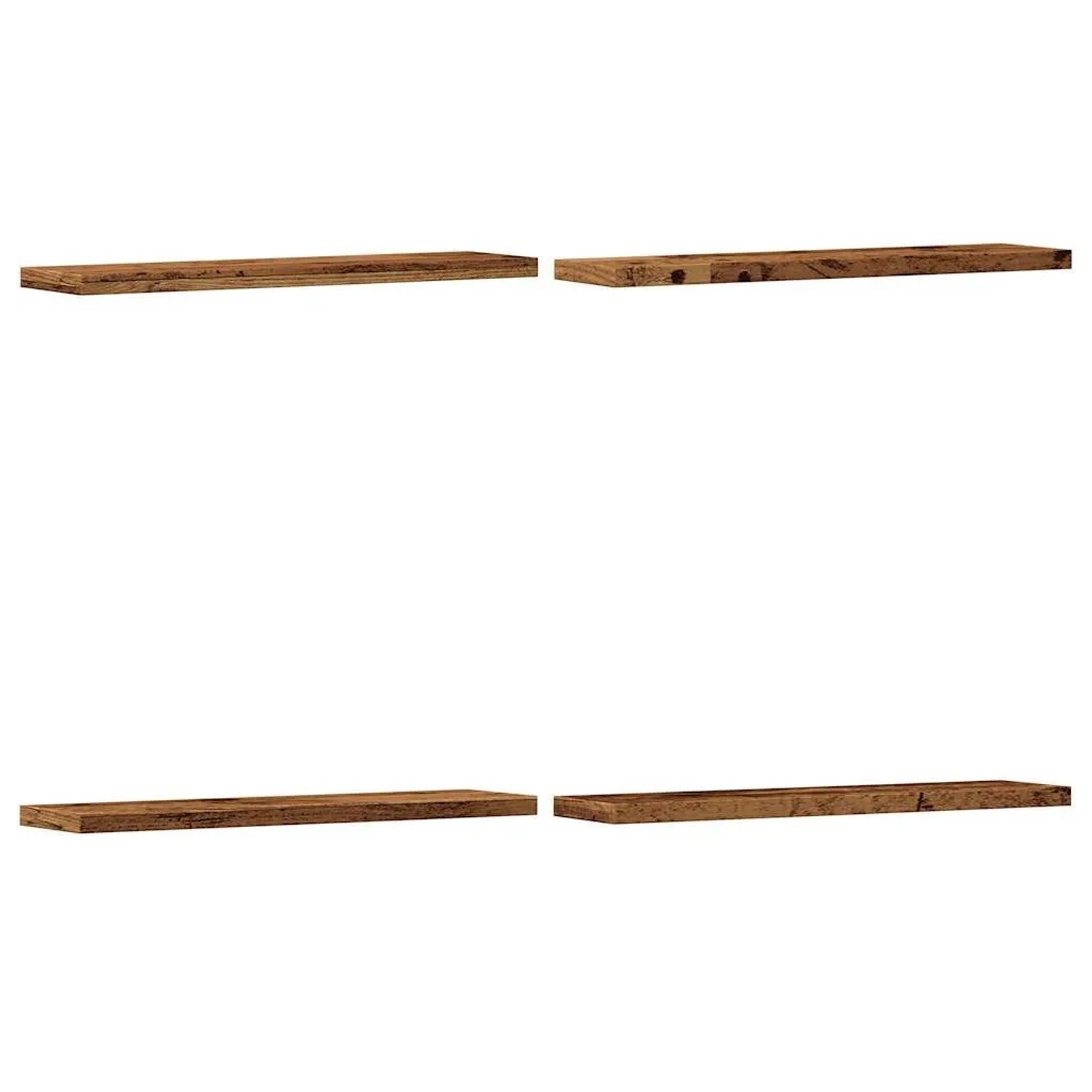 vidaXL Wandregale 4 Stk Altholz-Optik 40x20x1,5 cm Holzwerkstoff 856291
