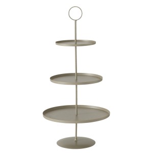Beige Boltze Etagere Samona, 60 cm hoch, für Kuchen, Obst und mehr. Küchen-Ordnungssystem.