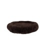 Braunes Benno Hundebett Balu Donut, 70x70x16 cm, für Hunde, gemütliches Hundekissen.