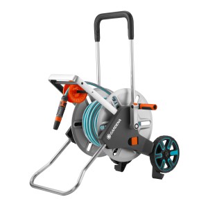 Gardena Schlauchwagen Aqua Roll M Set mit 30m Schlauch und Zubehör.