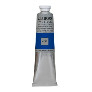 Tube Lukas Cryl Studio Acrylfarbe Ultramarinblau, 75ml. Künstlerfarbe für Bastelarbeiten.