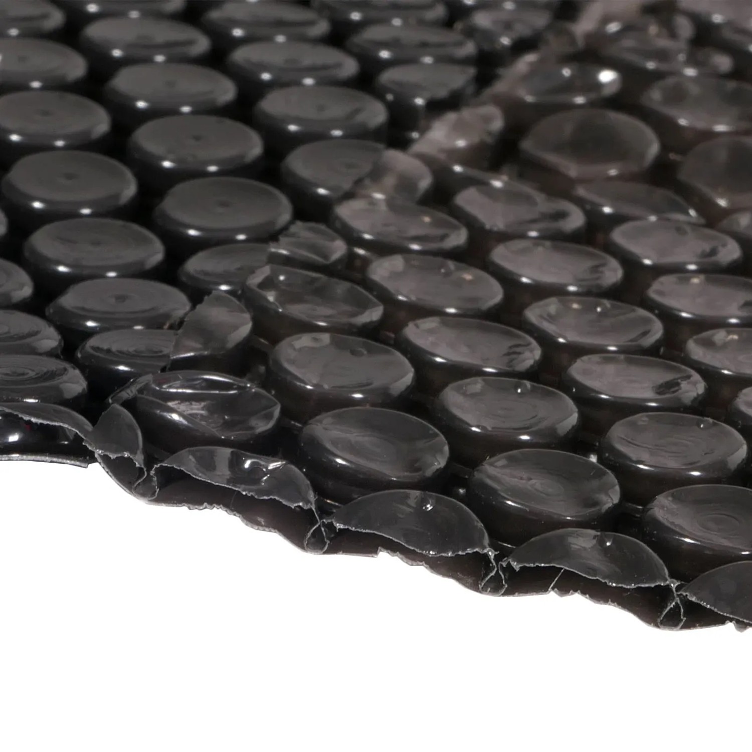 Schwarze MCW Pool Abdeckung 3x2m, rechteckig, aus 200µm PE-Folie.