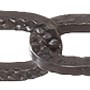 Conacord Zierkette Stahl Gehämmert Ø 2 mm x 17 mm Schwarz Meterware