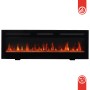 Kaminio Elektrokamin Marlon 3in1, 60 Zoll, mit 3D-Flammeneffekt und Heizung.