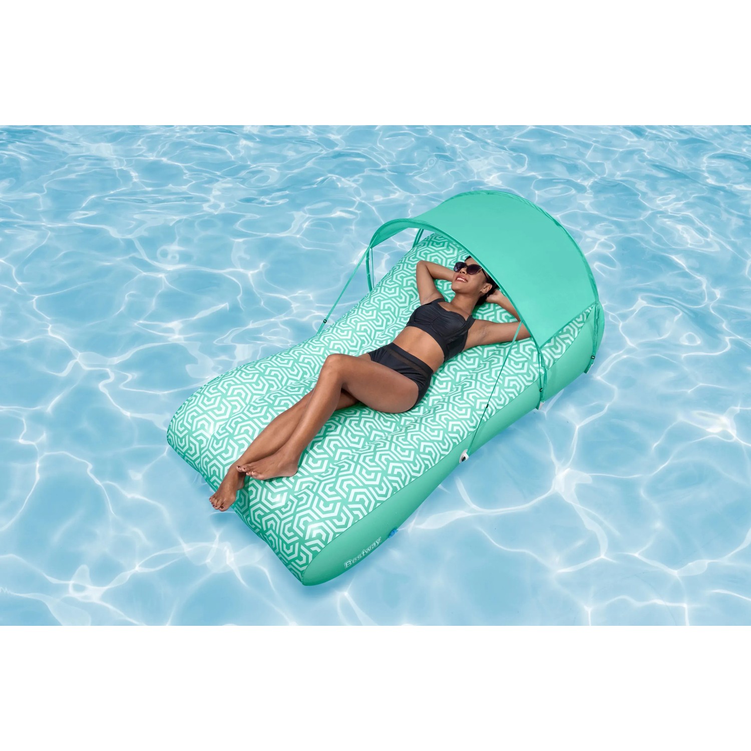 Bestway Luftmatratze für Pool Comfy Chill mit Sonnenschutzdach 178 x 102 cm kaufen bei OBI