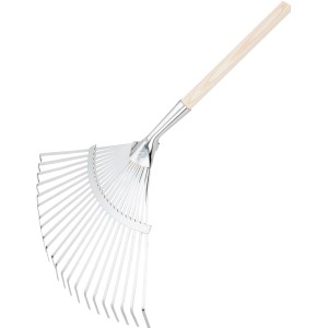 LUX Fächerbesen Comfort mit Stiel, 150 cm, zum Entfernen von Laub und Gartenabfällen.