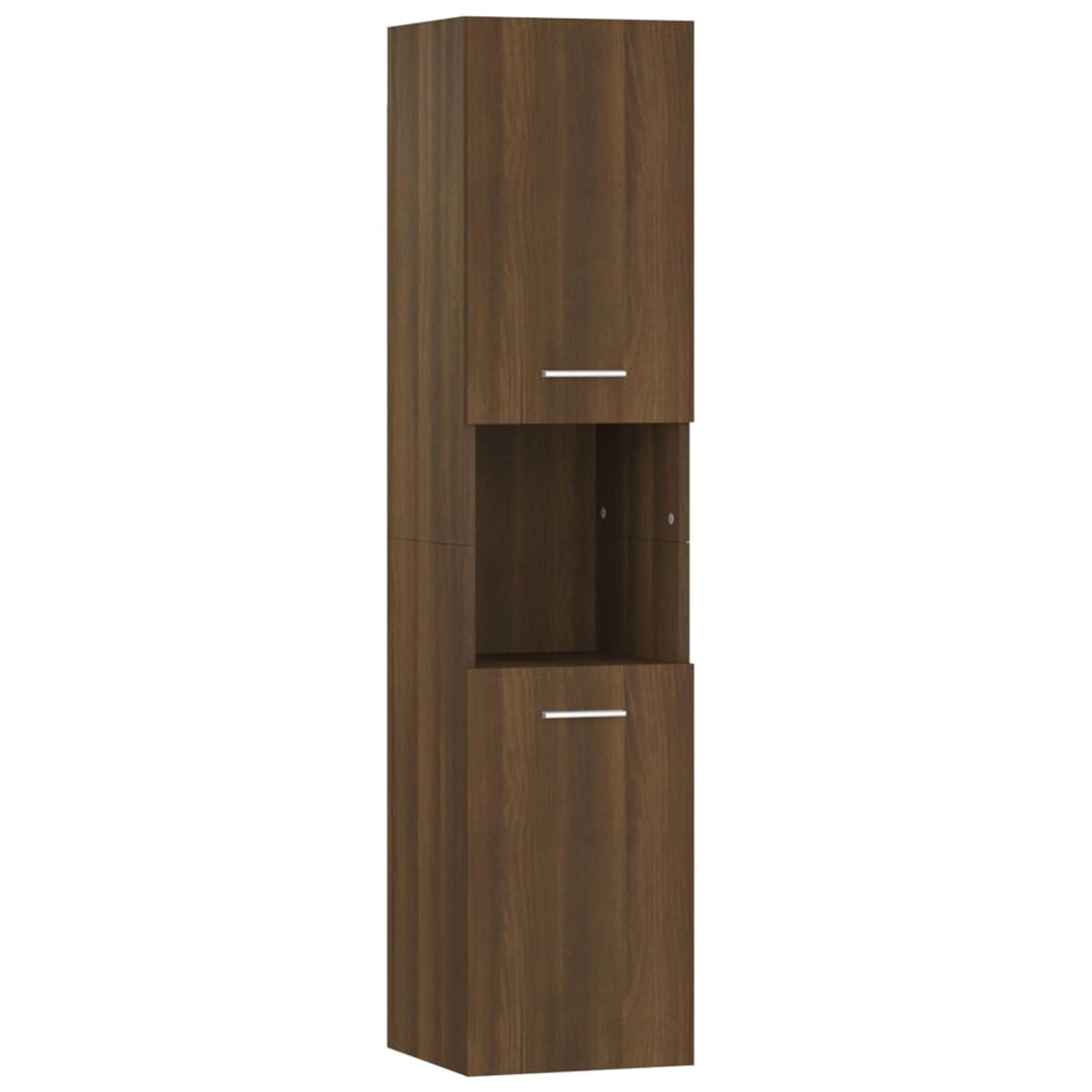 vidaXL Badezimmerschrank Braun Eiche 30x30x130 cm Holzwerkstoff günstig online kaufen