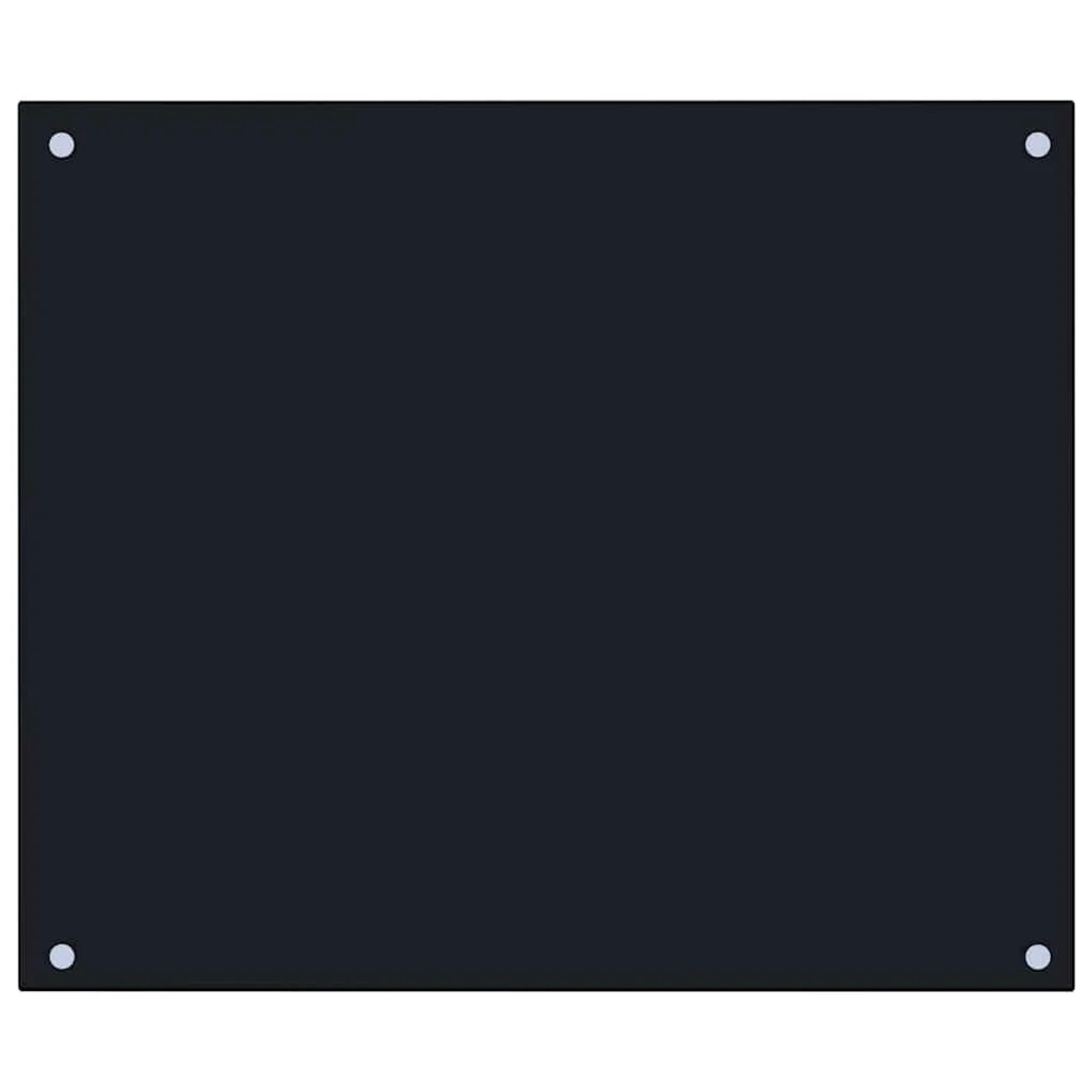 DELUKE Küchenrückwand Glas 70x60cm Schwarz Wandverklediung Küche Wandschutz Spritzschutz Herdspritzschutz Glasplatte