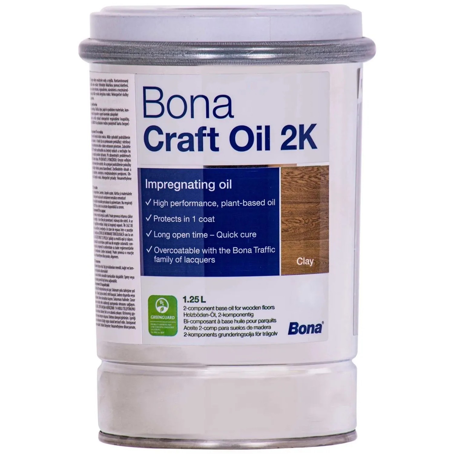 Bona Craft Oil 2k Clay Braun 1,25 Liter für Holzoberflächen