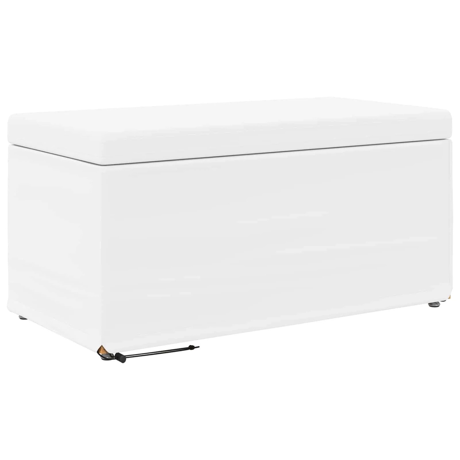 vidaXL Hocker Weiß 81 x 41 x 40 cm Kunstleder und Engineering Holz 876787