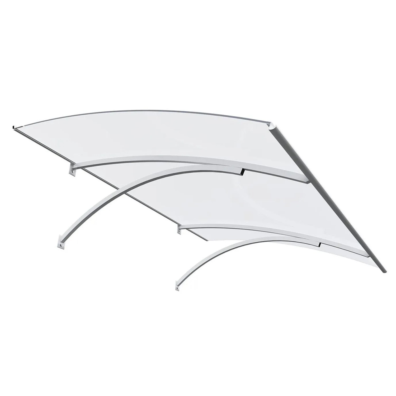 Roro Vordach V153 Weiß 120 cm x 85 cm x 25 cm