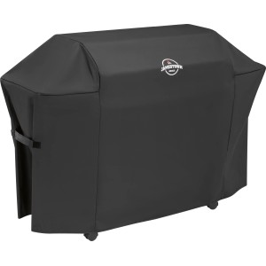 Schwarze Jamestown Wetterschutzhülle für Kane 6 Brenner Gasgrill. Grillutensil für Wetterschutz.
