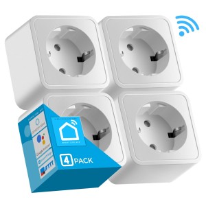 Echos Eco-4060 Smarte WLAN-Steckdose 4er Pack 16A Ausgangsleistung