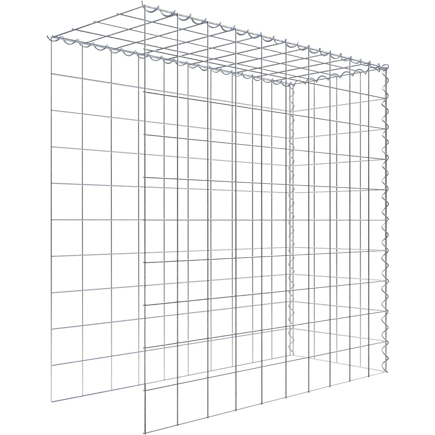 Gabiona Gabione-Anbaukorb Typ 4 100 x 100 x 40 cm Maschenw 10 x 10 cm
