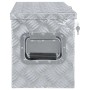 DELUKE Aluminiumbox Mit Deckel Abschließbar Alubox Deichselbox Alu Anhängerbox Werkzeugkiste Transportbox Metallkiste 80x30x35cm Silber_3