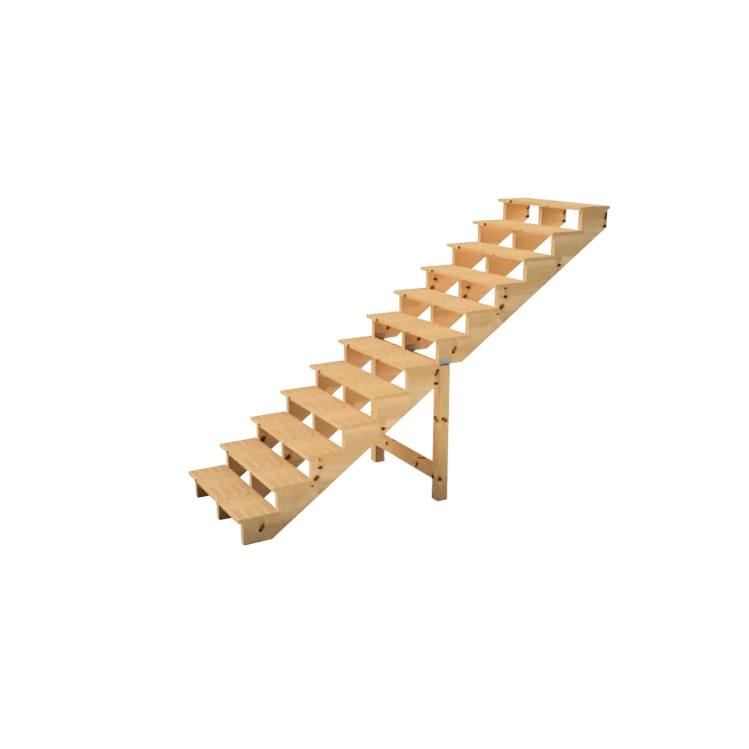 Vinuovo Außentreppe Holz 12 Stufen 120cm ohne Setzstufen kaufen bei OBI