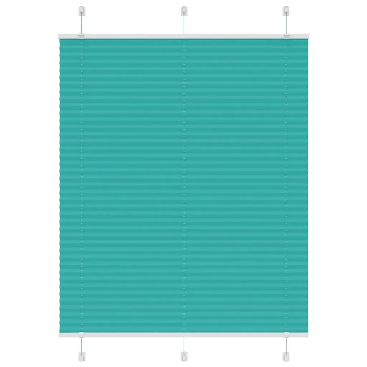 vidaXL Plissee Petrolgrün 110x150 cm Stoffbreite 109,4 cm Polyester 4015400 günstig online kaufen