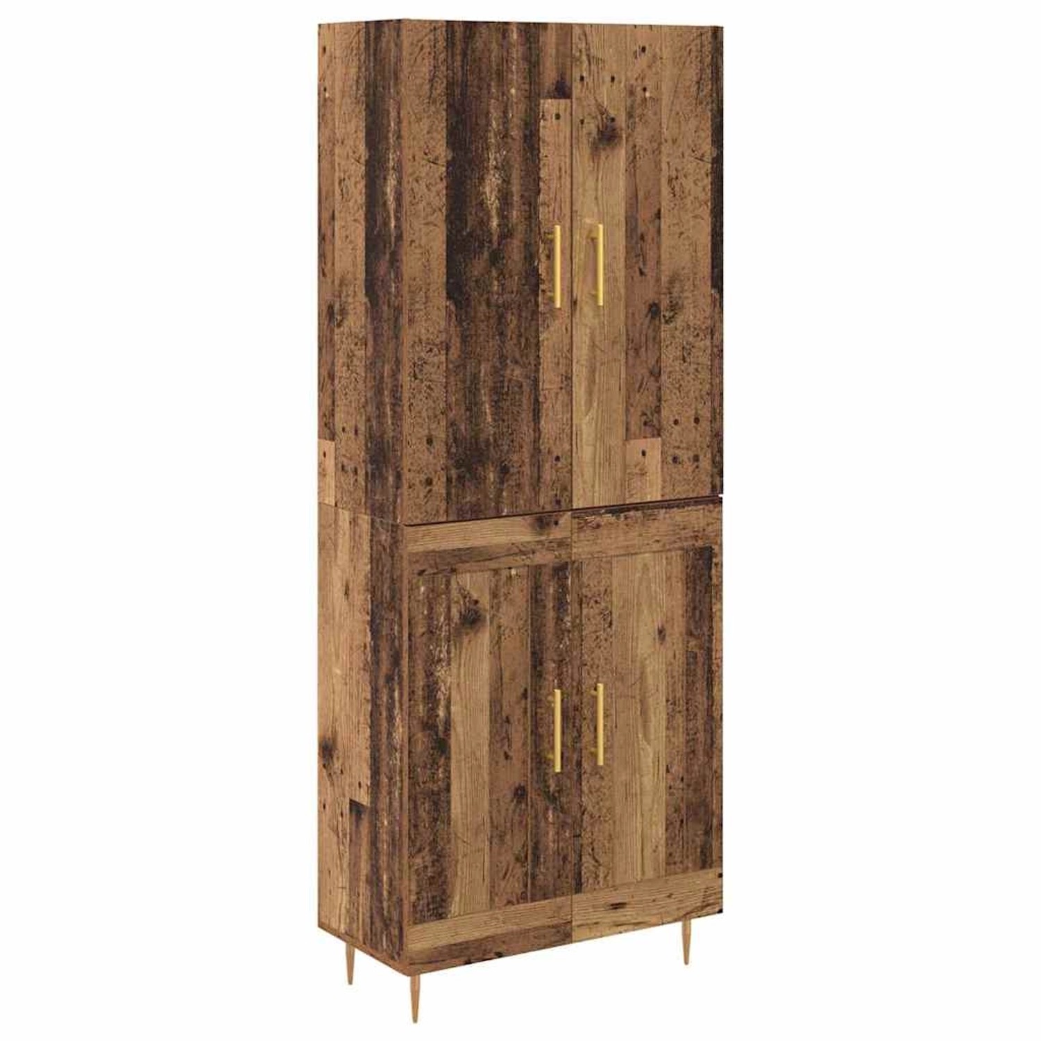 vidaXL Highboard Wandmontiert Altholz 69,5 x 34 x 180 cm Holzwerkstoff 3415 günstig online kaufen