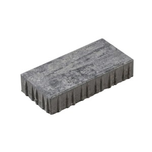 Diephaus Pflasterstein Ero, weiß-schwarz, 30x15x6 cm, rechteckig, mit strukturierter Oberfläche.