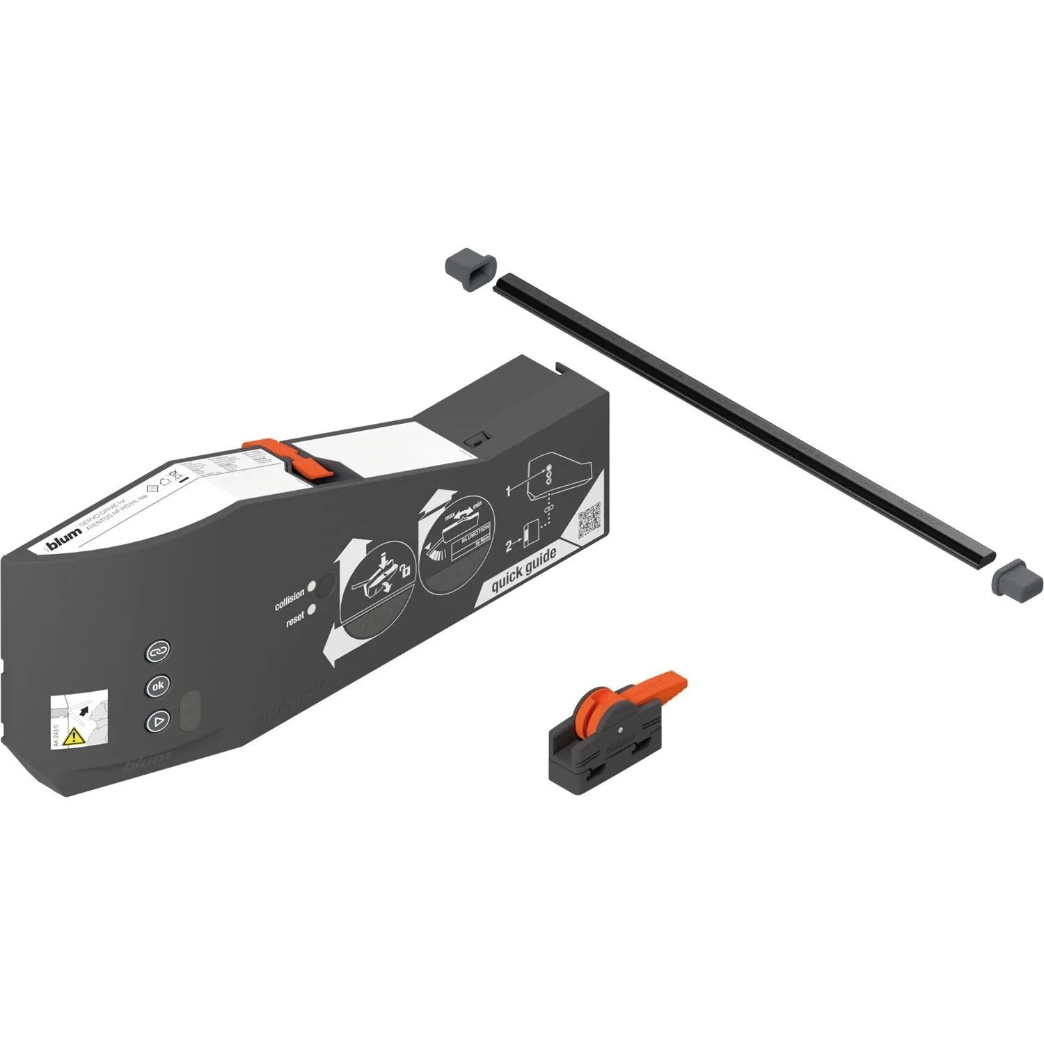 Blum Antriebseinheit Servo-Drive Hf Hs Hl top 24 V für Klappenhalter Tiefgrau