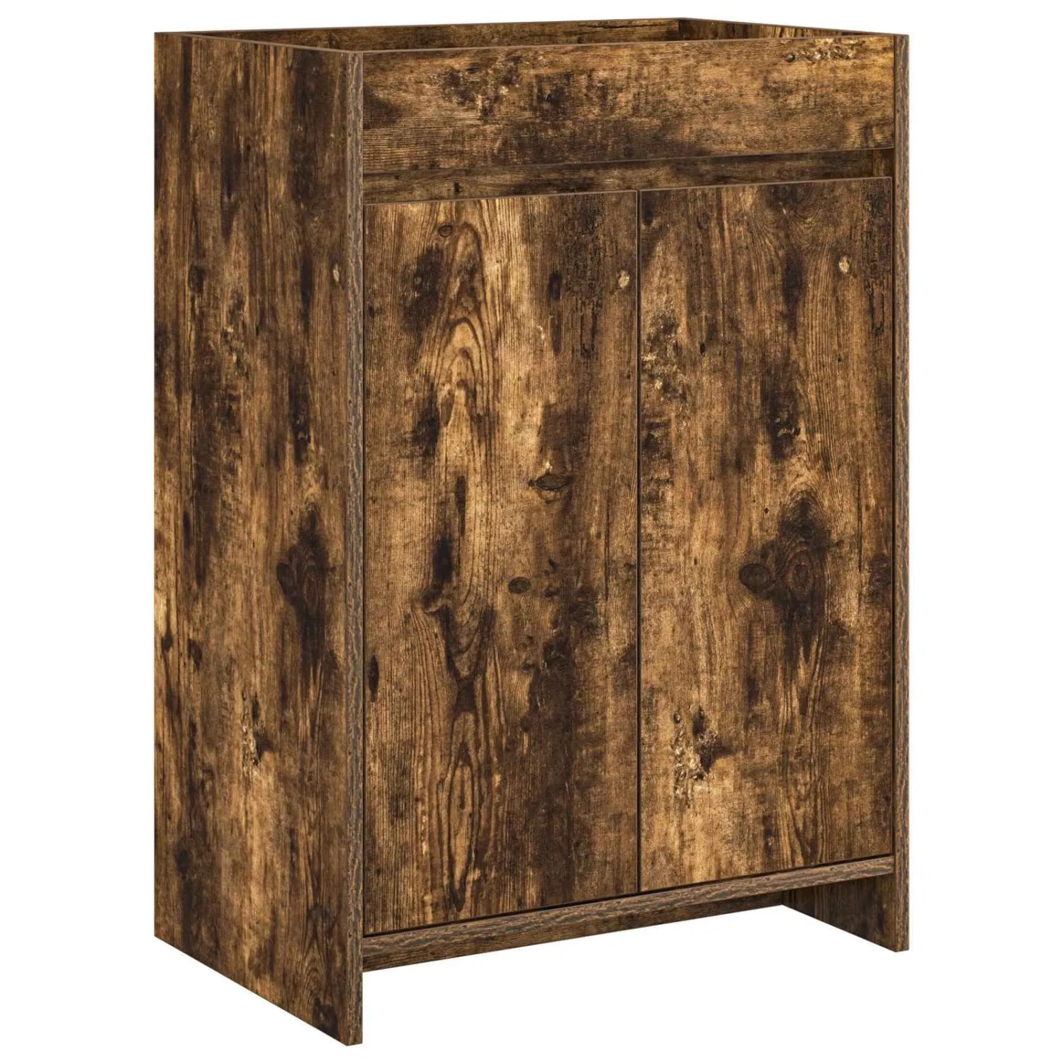 vidaXL Badunterschrank Geräucherte Eiche 56 x 37,5 x 81 cm 890780