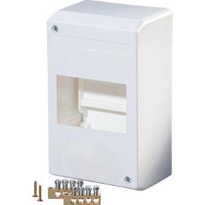 F-Tronic Automatenkasten für 2 Module, Unterputzverteiler mit PE-/N-Klemmen.