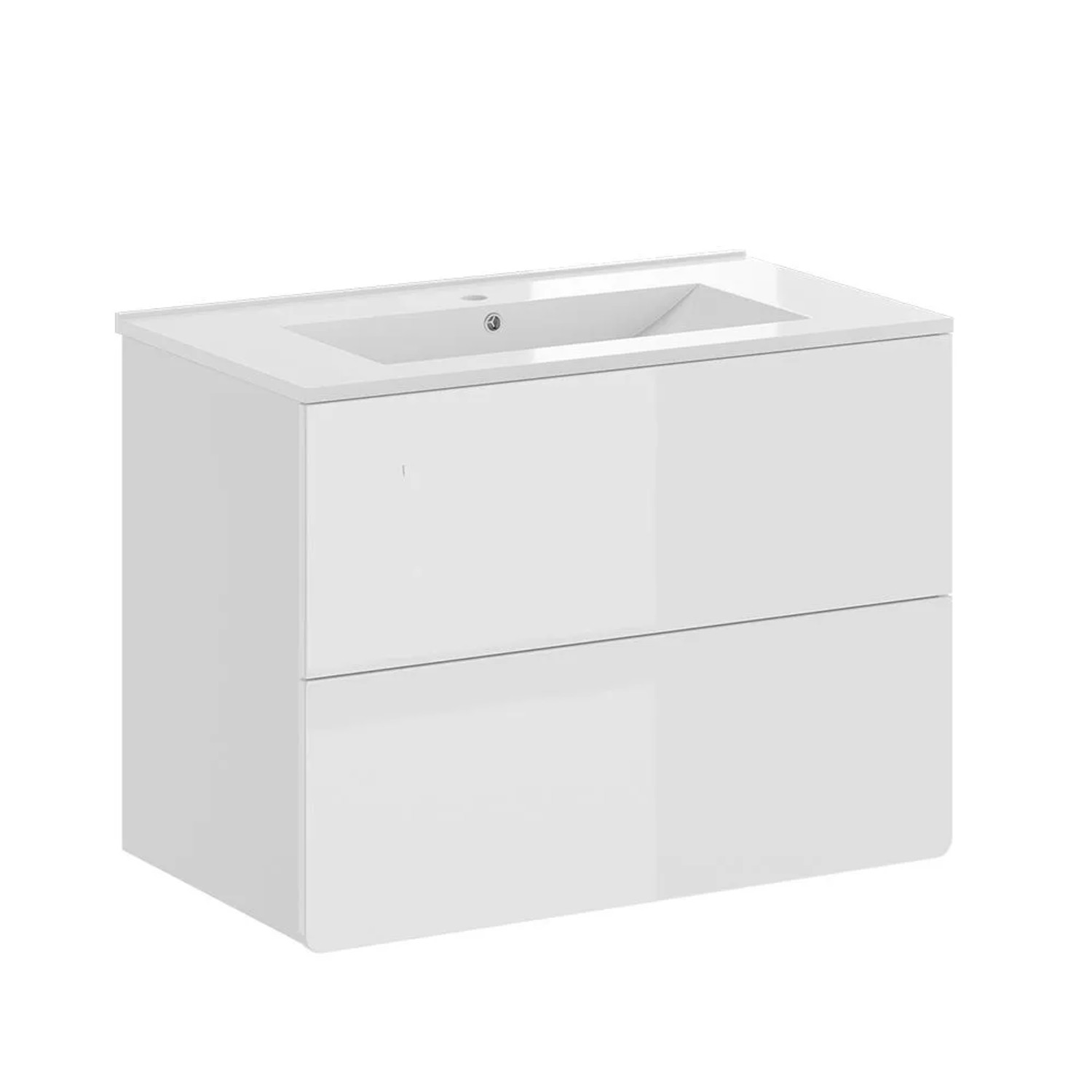 Vicco Waschbeckenunterschrank Izan Weiß 80 x 57 2-teilig