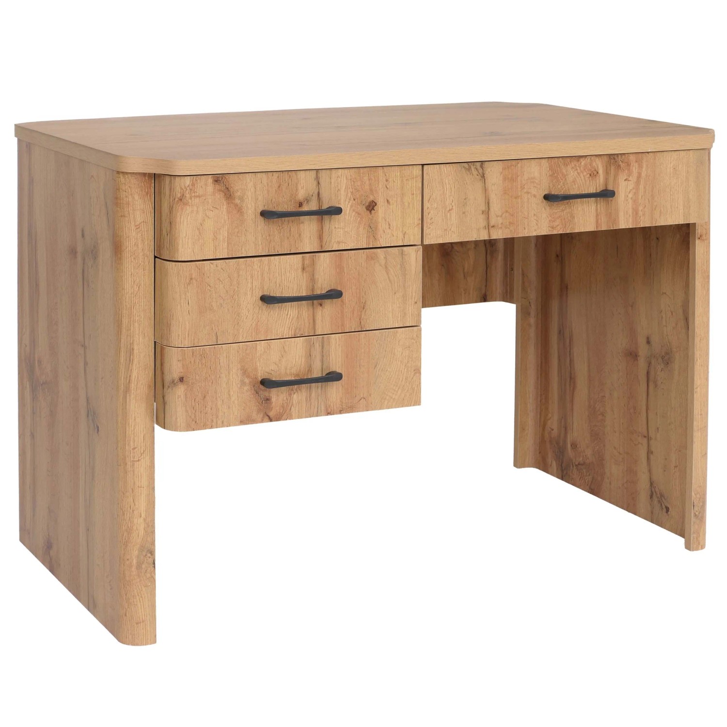 MCW Schreibtisch P42 4 Schubladen MDF 78x110x60cm Wotan-Eiche-Optik