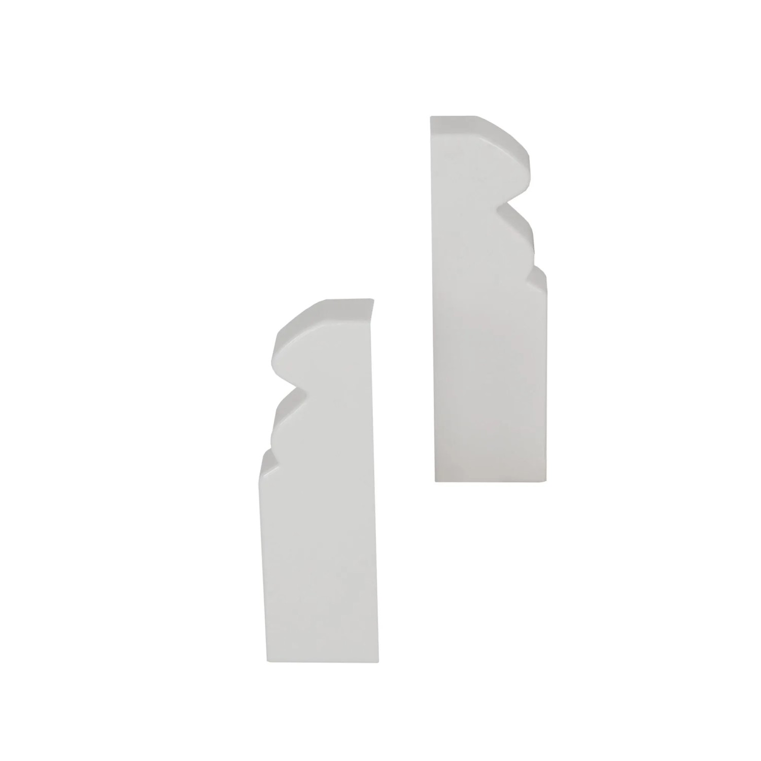 Kosche Endkappen für Hamburger Kosche Sockelleiste 16 mm x 58 mm Weiß 2 Stück