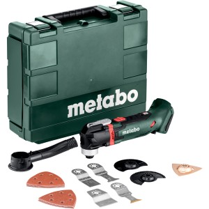 Metabo Akku-Multitool MT 18 LTX Compact Solo im Koffer mit Zubehör.