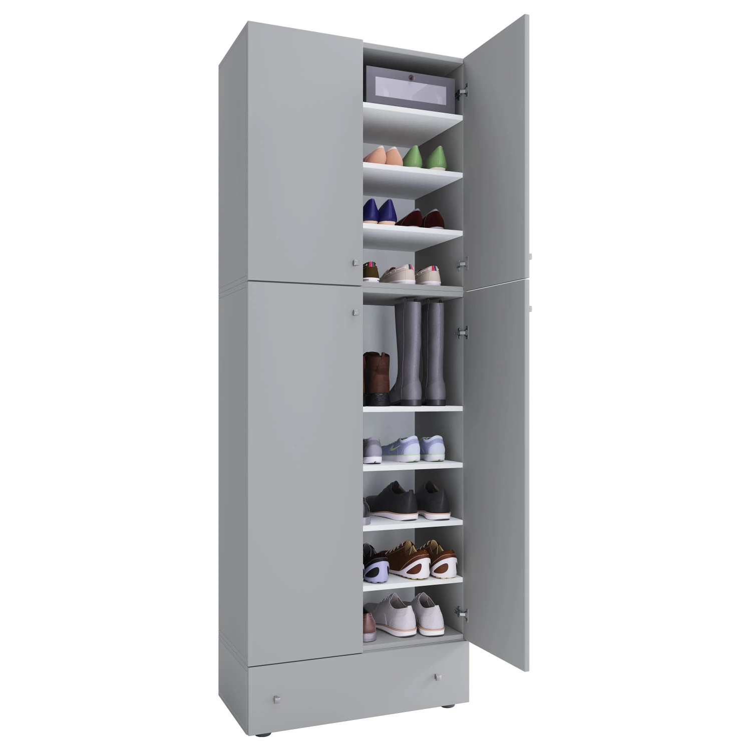 VCM Schuhschrank Lona Grau