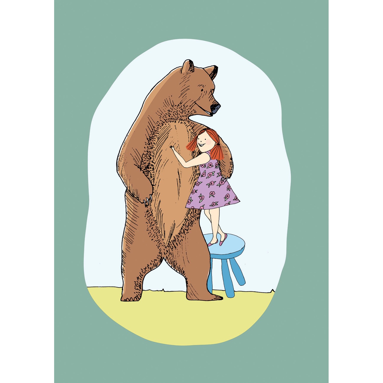 Komar Wandbild Lili and Bear 50 x 70 cm