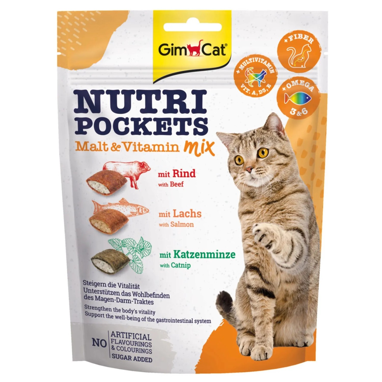 GimCat Katzen-Snack Nutri Pockets Malz-Vitamin Mix 150 g