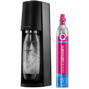 Sodastream Terra Wassersprudler in Titan mit Quick-Connect Zylinder.
