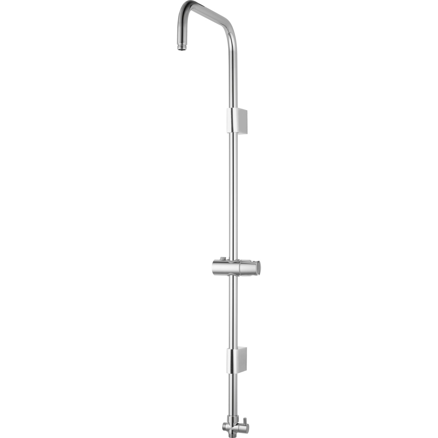Verchromtes baliv Überkopfbrause-Set KBS-21-30 mit Hand- und Kopfbrause.
