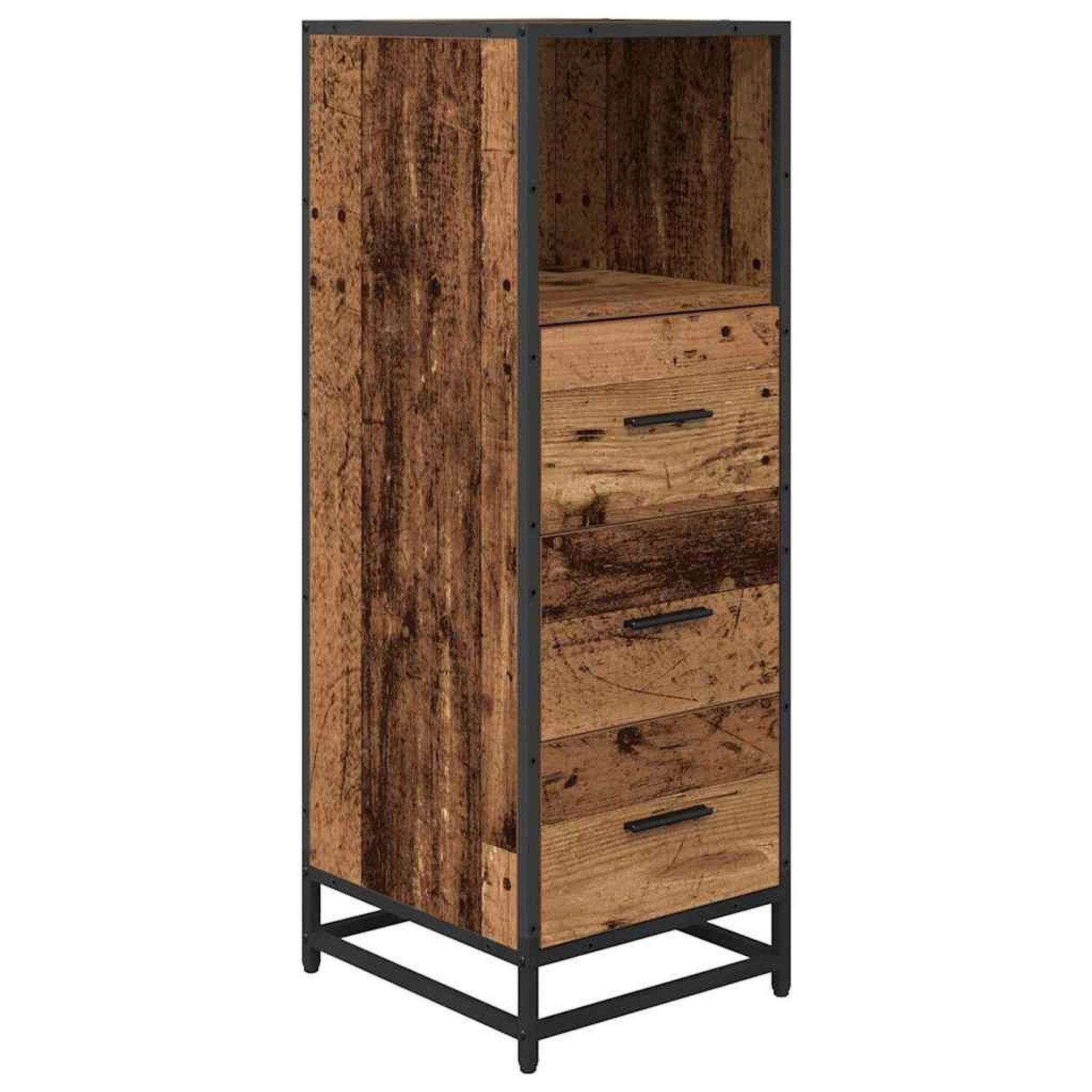 vidaXL Badezimmermöbel-Set Altholz 35 x 37,5 x 100 cm Holzwerkstoff 883605 günstig online kaufen