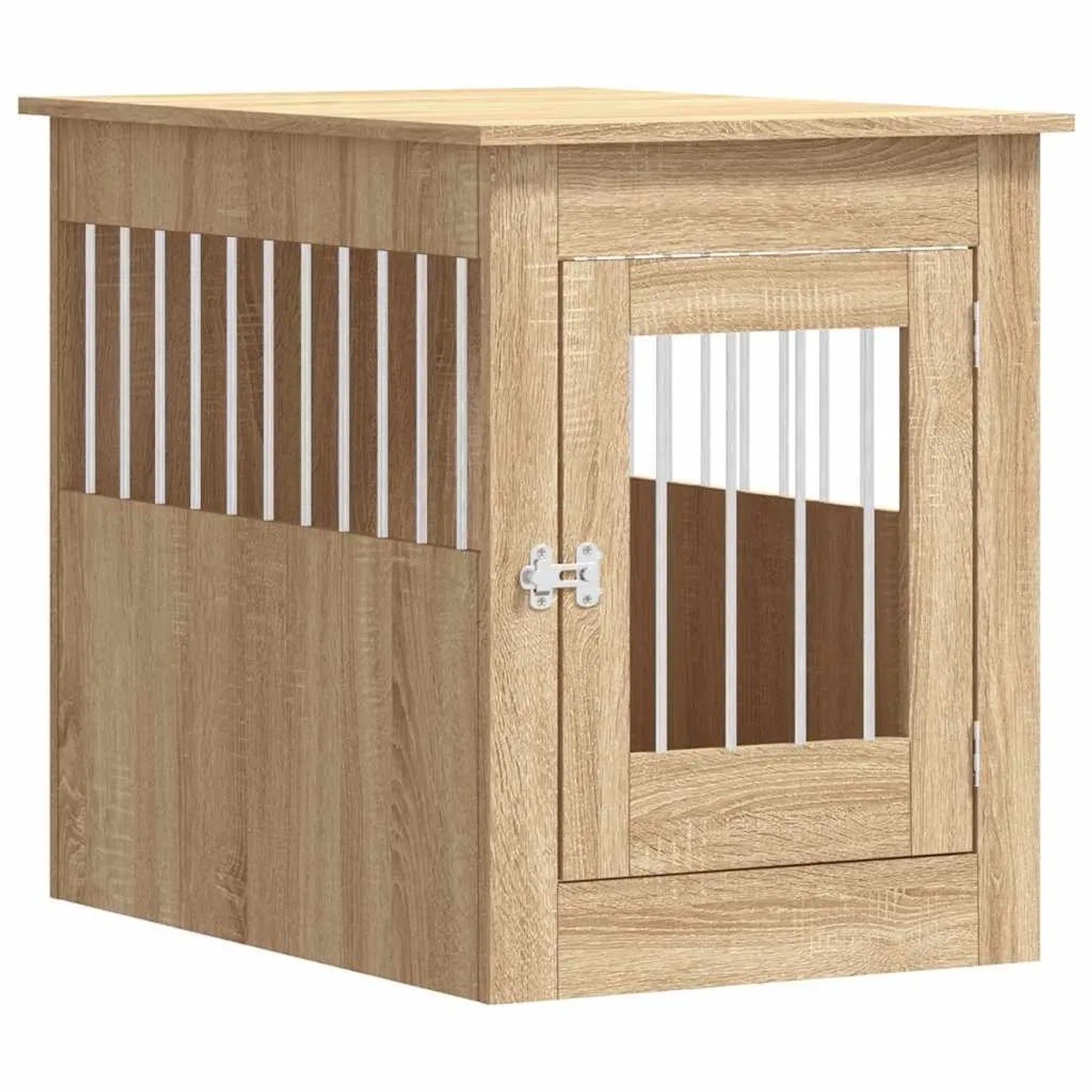 vidaXL Hundekäfig im Möbelstil Sonoma-Eiche 55x80x68 cm Holzwerkstoff 838325