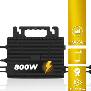 ASTRO Energy Mikro-Wechselrichter 800W für Balkonkraftwerk mit WIFI und Anschlusskabel.