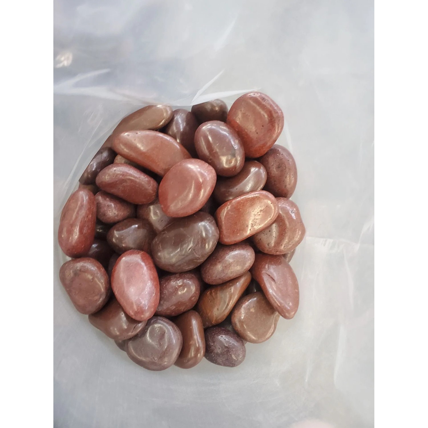 Aquagart 20kg Polierter Kiesel Flusskiesel Kieselsteine Gartenkies Zierkies Rot_6