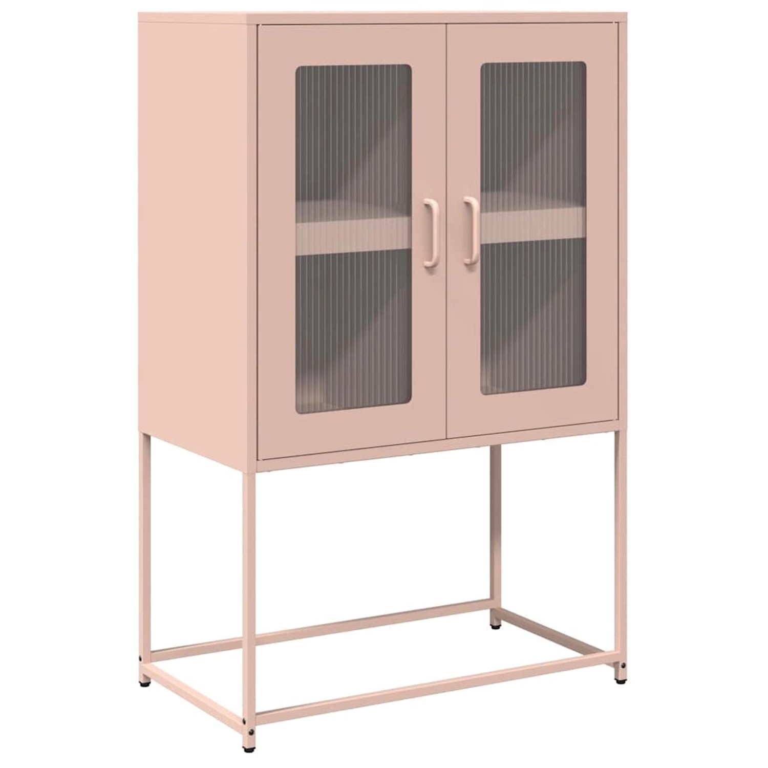 vidaXL Highboard Rosa 68x39x107 cm Stahl 853375 günstig online kaufen