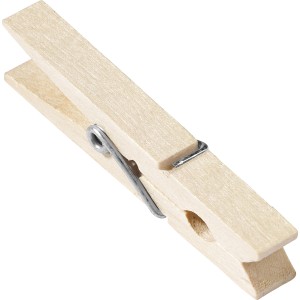 Holzwäscheklammer aus Birkenholz, 7,2 cm, für Wäscheständer.