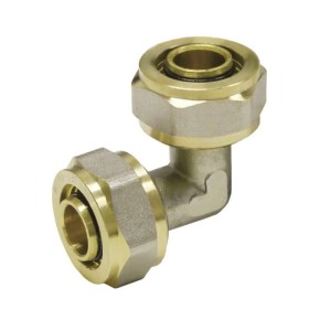 Messing Winkel-Schraubfitting, 16 mm, für Heizung und Trinkwasserinstallation.
