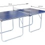 Klappbare Monstershop Tischtennisplatte mit Netz, Schlägern und Bällen. Ideal für Spiel & Spaß.