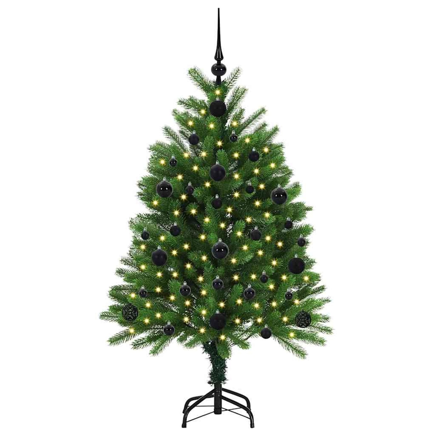vidaXL Weihnachtsbaum mit 150 LEDs mit Ständer Grün 120 cm PE 3396310