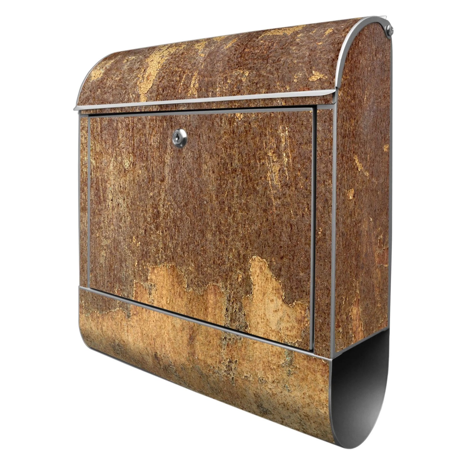 Banjado Design Briefkasten Silber Pulverbeschichtet 39x47x14cm 2 Schlüssel günstig online kaufen