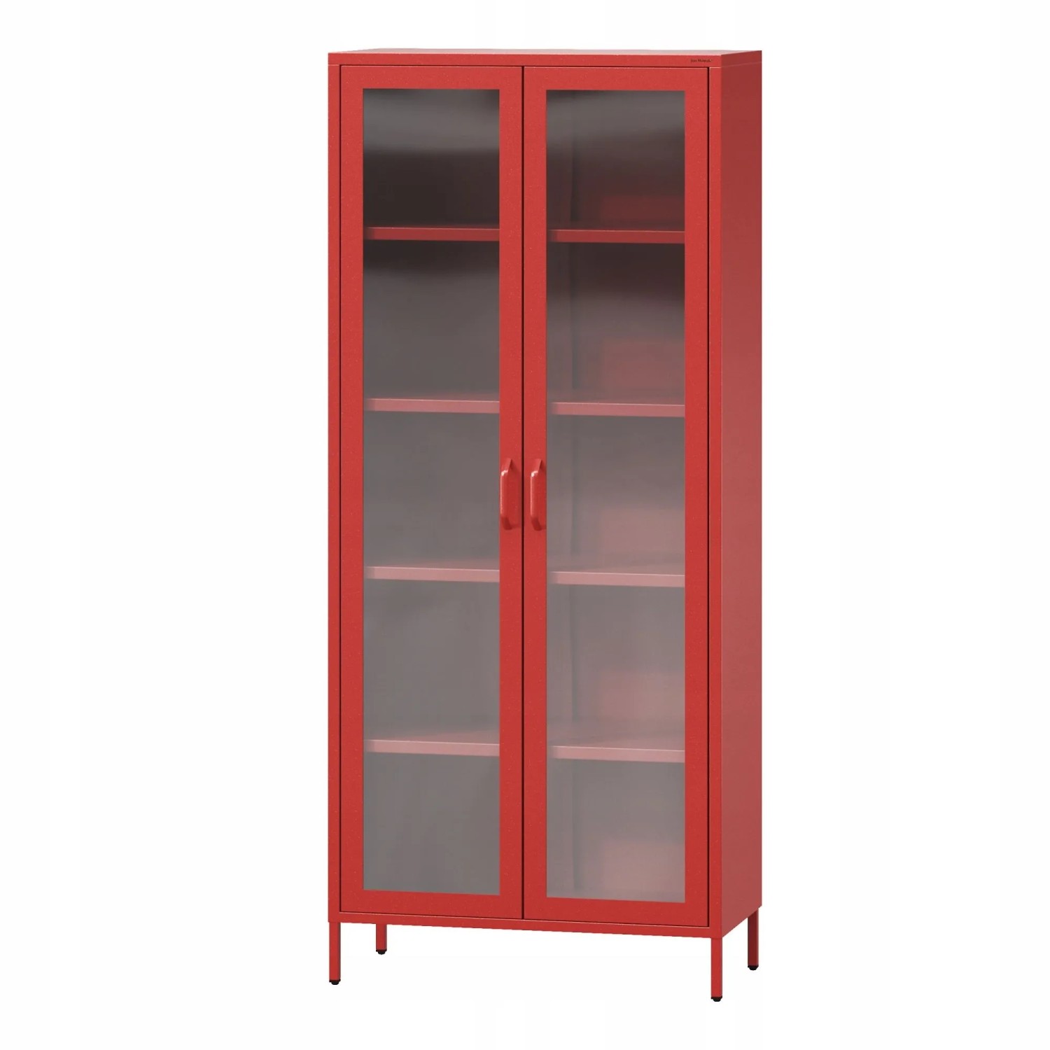 JAN NOWAK Wohnzimmer Vitrine ANGELO 185 x 80  x 45 cm Modern Rot